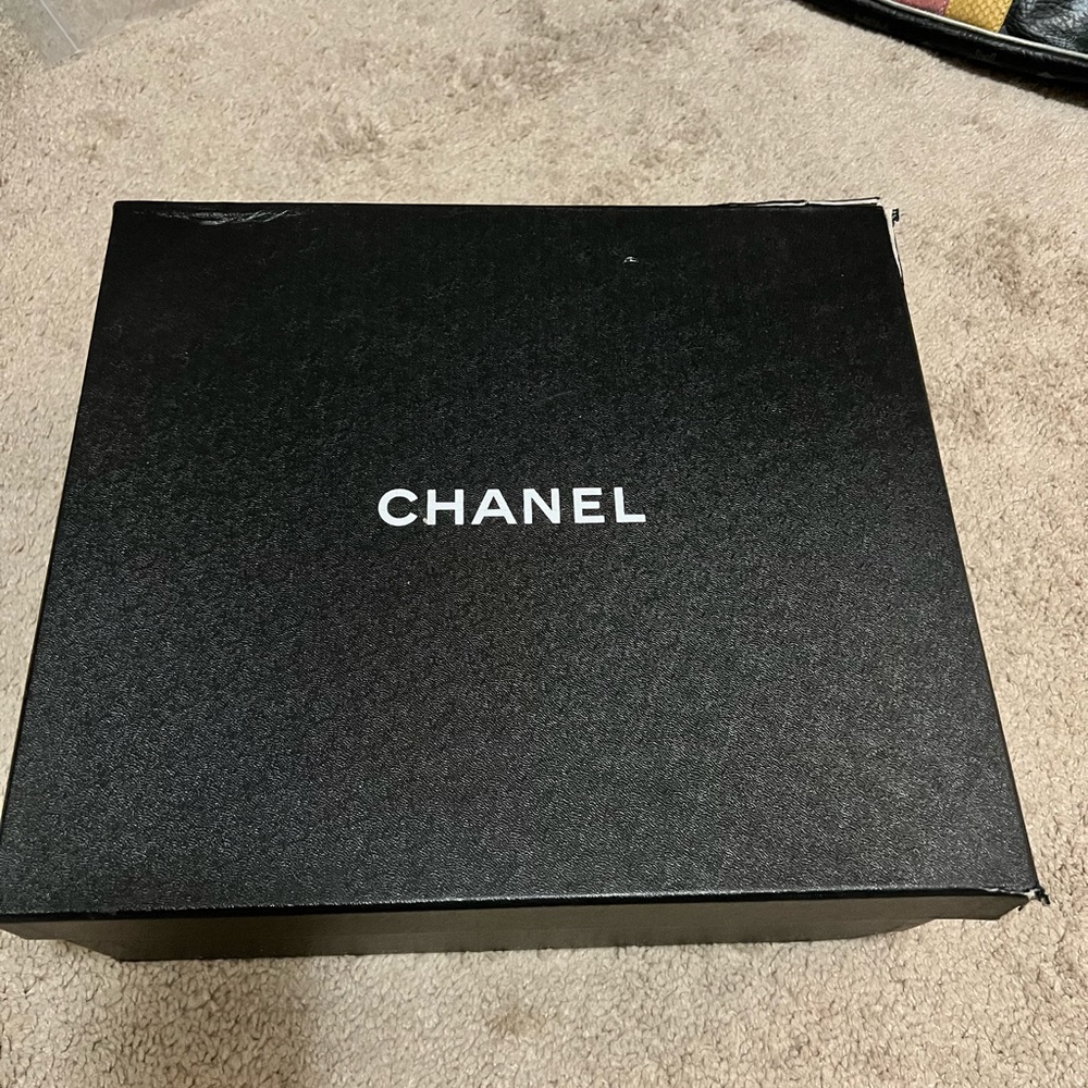 Chanel black suede boots w: box size 8.5 - Picture 4 of 12